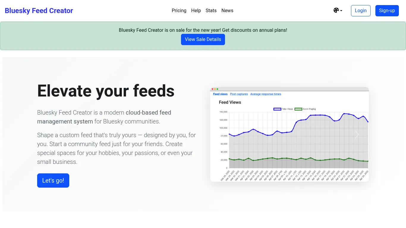 Bluesky Feed Creator Screenshot