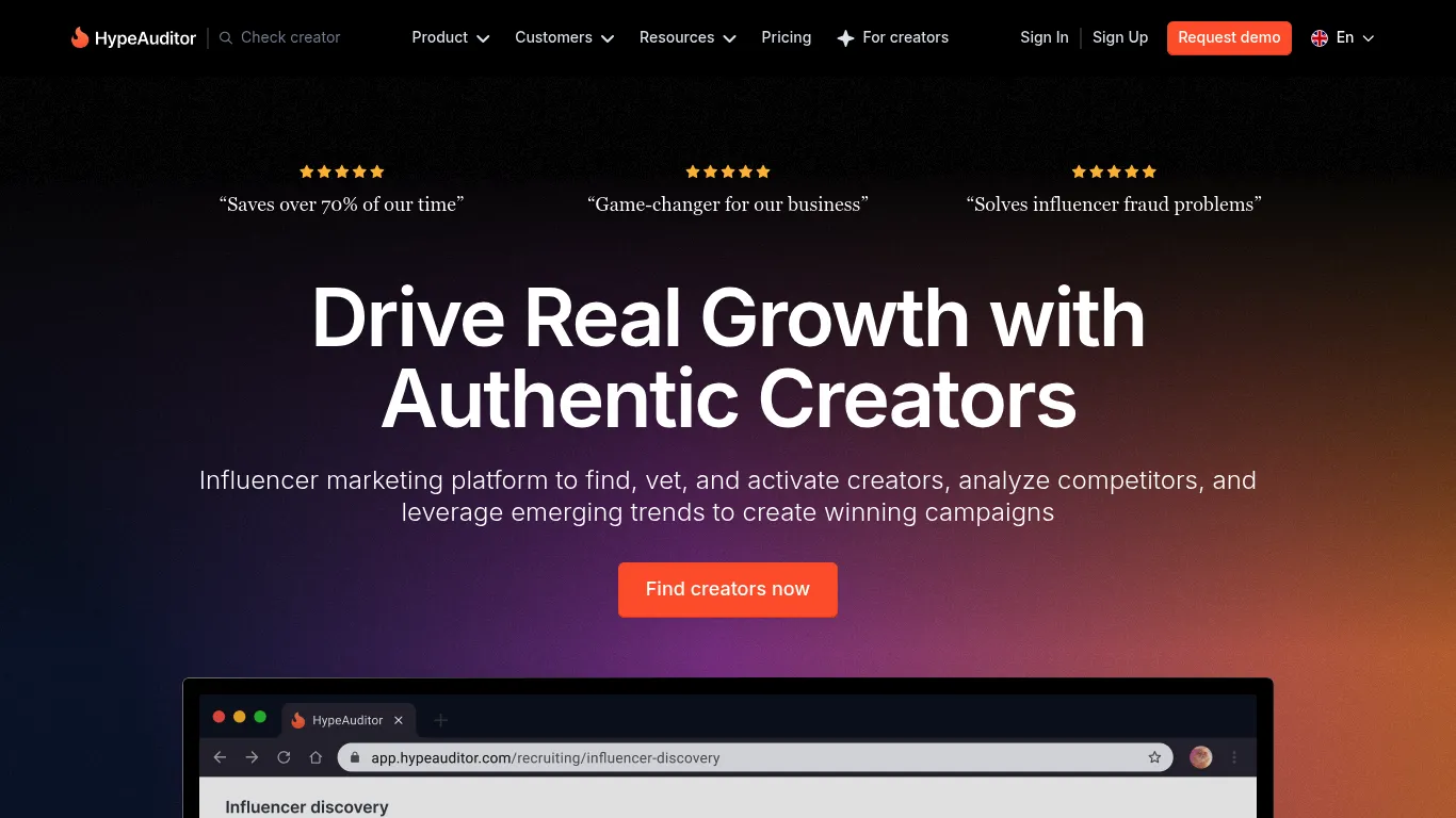 HypeAuditor Screenshot