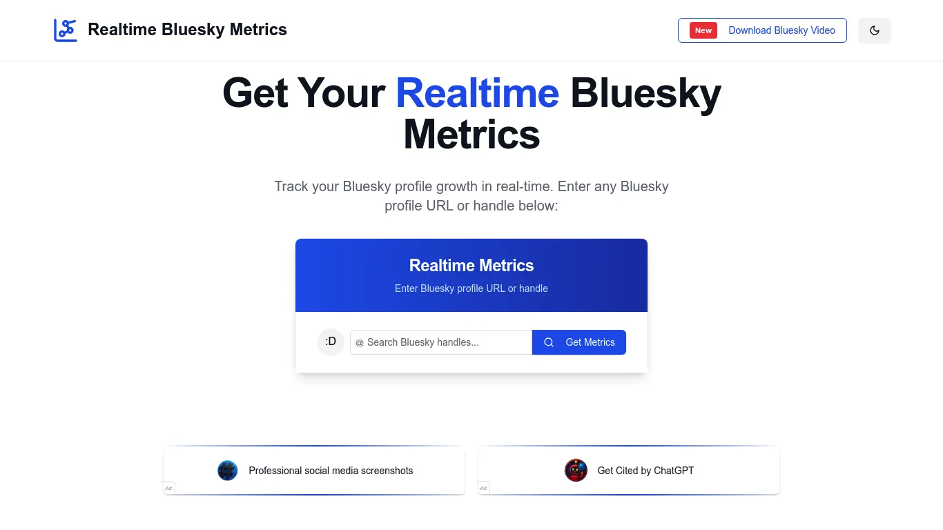 Realtime Bluesky Metrics Screenshot