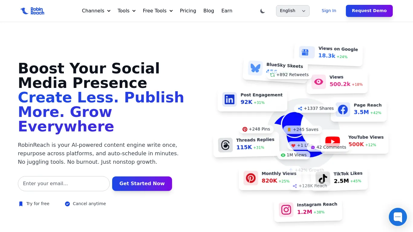 RobinReach Screenshot