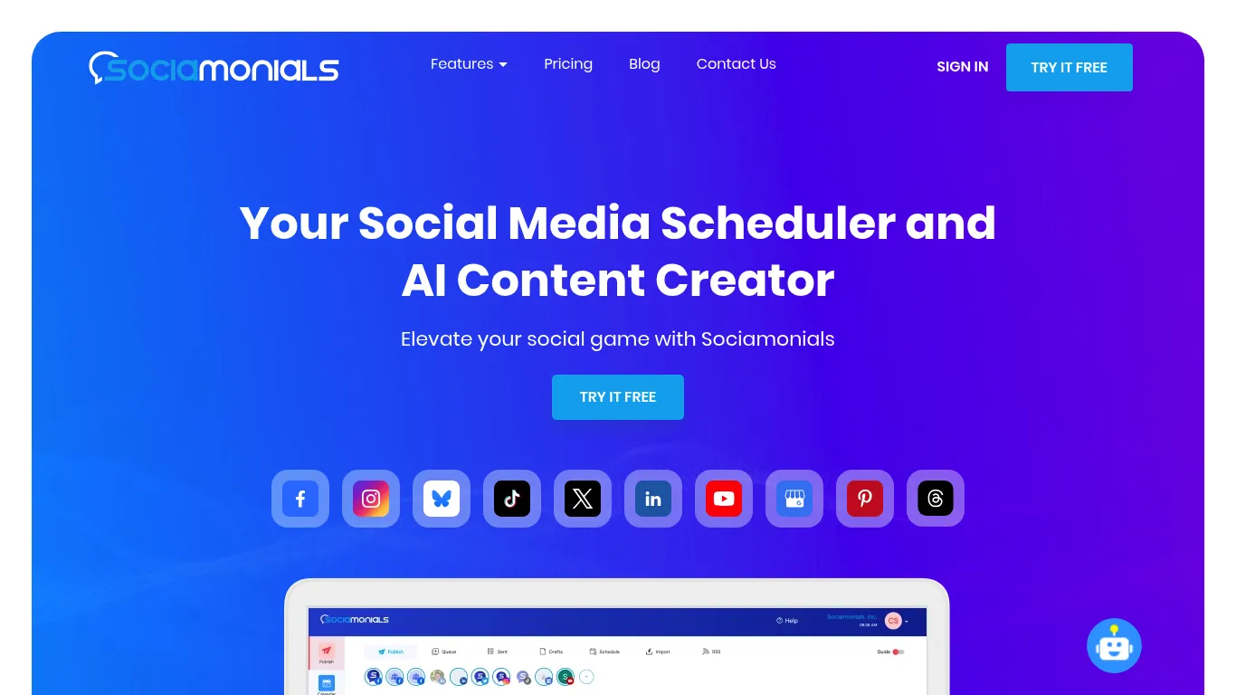 Sociamonials Screenshot
