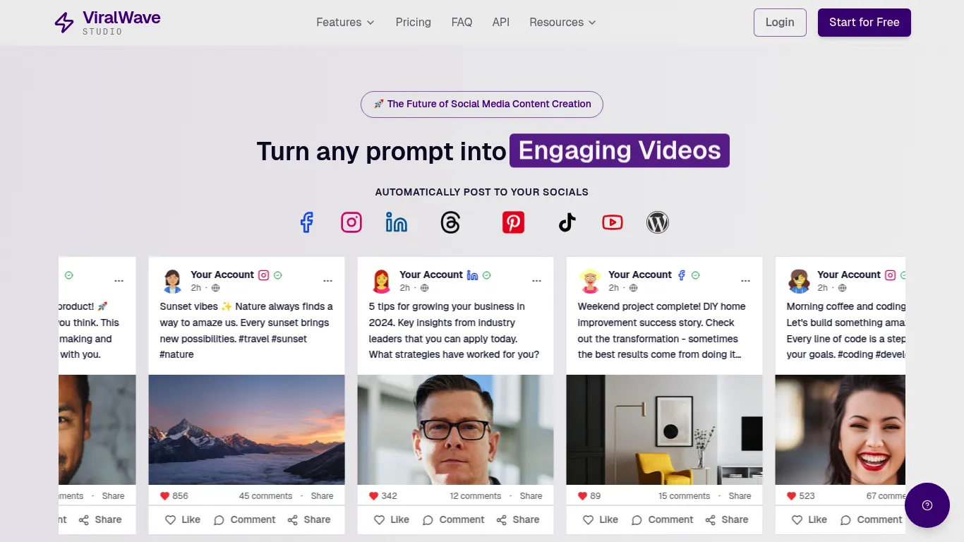 ViralWave Studio Screenshot